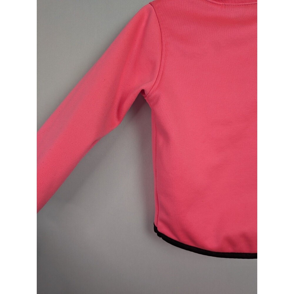 Under Armour Girls 18 Months Pink & Black Logo Crew Neck Sweatshirt UA Pullover - Picture 7 of 8